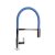 The 1810 Company Spirale Chrome Spout Sink Mixer Tap with Flexible Hose - Mid Blue