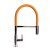 The 1810 Company Spirale Chrome Spout Sink Mixer Tap with Flexible Hose - Orange
