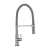 The 1810 Company Spirale Spout Kitchen Sink Mixer Tap with Spring Hose - Brushed Steel