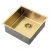 The 1810 Company Zenuno15 400U 1.0 Bowl Undermount Kitchen Sink - Gold Brass