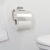 Tiger Colar Toilet Roll Holder with Cover - Polished Stainless Steel