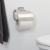 Tiger Colar Toilet Roll Holder with Cover Brushed Stainless Steel