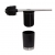 Tiger Tune Toilet Brush and Holder Freestanding - Brushed Stainless Steel/Black | Thumbnail Image