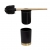 Tiger Tune Toilet Brush and Holder Freestanding - Brushed Brass/Black