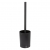Tiger Tune Toilet Brush and Holder Freestanding - Brushed Metal Black/Black