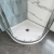 TrayMate TM25 Symmetry Quadrant Shower Tray with Waste 900mm x 900mm - White