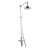Delphi Shalma Thermostatic Exposed Mixer Shower with Shower Kit + Fixed Shower Head - Chrome