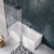 Trojan Elite L-Shaped Square Shower Bath 1675mm x 700mm/850mm with Front Panel and Screen | Thumbnail Image