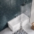 Trojan Elite L-Shaped Square Shower Bath 1675mm x 700mm/850mm with Front Panel and Screen | Thumbnail Image