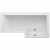Trojan Elite L-Shaped Square Shower Bath 1675mm x 700mm/850mm with Front Panel and Screen