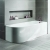 Trojan J-Shaped Curved Rectangular Bath 1700mm x 750mm (inc Wraparound Panel)