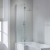 Trojan Elite L-Shaped Square Shower Bath 1675mm x 700mm/850mm with Front Panel and Screen