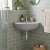Twyford Alcona Corner Wall Hung Handrinse Basin 350mm Wide - 1 Tap Hole | Thumbnail Image