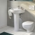 Twyford Alcona Basin & Full Pedestal 550mm Wide 1 Tap Hole