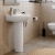 Twyford Alcona Basin & Full Pedestal 550mm Wide 1 Tap Hole