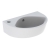 Twyford Alcona Handrinse Wall Hung Basin 360mm Wide Left Handed - 1 Tap Hole