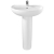 Twyford Alcona Basin & Full Pedestal 550mm Wide 1 Tap Hole