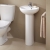 Twyford Alcona Handrinse Basin & Full Pedestal 400mm Wide 1 Tap Hole | Thumbnail Image