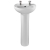 Twyford Alcona Handrinse Basin & Full Pedestal 400mm Wide 2 Tap Hole