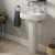 Twyford Alcona Handrinse Basin & Square Full Pedestal 500mm Wide 1 Tap Hole | Thumbnail Image