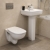 Twyford Alcona Handrinse Basin & Square Full Pedestal 500mm Wide 1 Tap Hole | Thumbnail Image