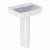 Twyford Alcona Basin & Full Pedestal 550mm Wide 1 Tap Hole | Thumbnail Image