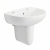 Twyford Option Basin & Semi Pedestal 550mm Wide 2 Tap Hole | Thumbnail Image