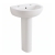 Twyford Option Basin with Full Pedestal 400mm W - 2 Tap Hole | Thumbnail Image