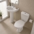 Twyford Option Close Coupled Toilet Push Button Cistern Pack - Standard Seat | Thumbnail Image