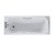 Twyford Signature Single Ended Rectangular Bath with Grips 1700mm x 700mm 2 Tap Hole