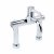 Twyford Sola Thermostatic Pillar Mounted Fixed Spout Surgeons Mixer Tap - Chrome