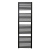 Ultraheat Chelmsford Straight Heated Towel Rail 1750mm H x 600mm W - Black