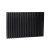 Ultraheat Klon Double Designer Horizontal Radiator 600mm H x 839mm W Black