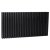 Ultraheat Klon Double Designer Horizontal Radiator 600mm H x 1067mm W Black