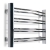 Ultraheat Petit Curved Heated Towel Rail 420mm H x 600mm W - Chrome