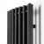 Ultraheat Trojan Single Designer Vertical Radiator 1760mm H x 390mm W Black