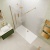 Valo Altitude Brushed Brass 2000mm Wet Room Shower Screen | Thumbnail Image