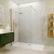 Valo Altitude Brushed Brass 2000mm Wet Room Shower Screen | Thumbnail Image