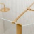 Valo Altitude Brushed Brass 2000mm Walk-In Shower Enclosure with Return Panel | Thumbnail Image