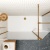 Valo Altitude Brushed Bronze 2000mm Walk-In Shower Enclosure with Return Panel | Thumbnail Image