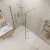 Valo Altitude Brushed Nickel 2000mm Wet Room Shower Screen with Return Panel | Thumbnail Image