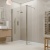 Valo Altitude Brushed Nickel 2000mm Wet Room Shower Screen with Return Panel | Thumbnail Image