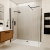 Valo Altitude Matt Black 2000mm Walk-In Shower Enclosure | Thumbnail Image