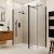 Valo Altitude Matt Black 2000mm Walk-In Shower Enclosure with Return Panel | Thumbnail Image