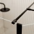 Valo Altitude Matt Black 2000mm Walk-In Shower Enclosure with Return Panel | Thumbnail Image