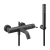 Vema Maira Bath Shower Mixer Tap with Shower Kit Wall Mounted - Matt Black