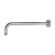 Vema Tiber Wall Mounted Shower Arm 400mm Length - Stainless Steel