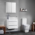 Verona Architect 2-Drawer Wall Hung Countertop Vanity Unit 600mm Wide - White