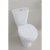 Verona Access Close Coupled Toilet Push Button Cistern - Soft Close Seat