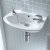 Verona Advantage Wall Mounted Cloakroom Basin 450mm Wide 2 Tap Hole